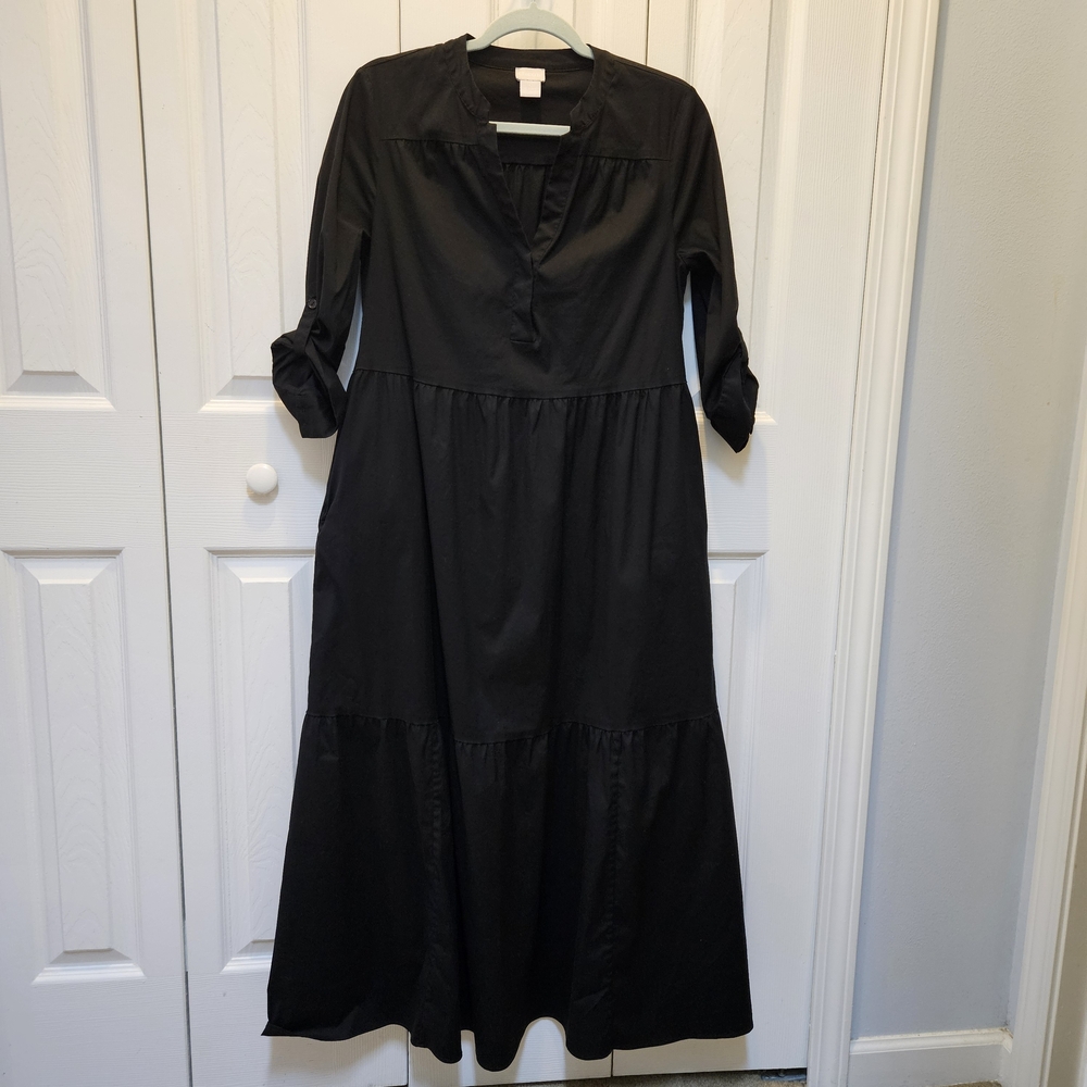 Chico's Classic Black Long Sleeve Dress